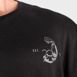 Muscle Iron Thermal Tee, Asphalt