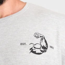 Muscle Iron Thermal Tee, Grey Melange