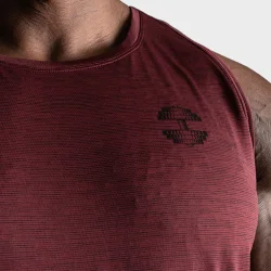 Essex Stripe Tank, Maroon Melange