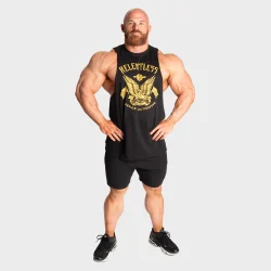 Relentless Cut Out Tank, Black/Yellow