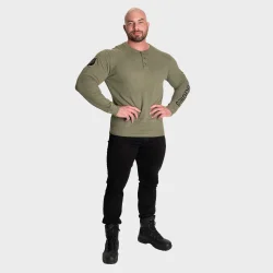 BB Thermal Henley, Washed Green