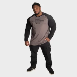 BB Raglan LS, Grey/Black