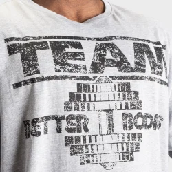 Team Pump Cover Iron Tee, Light Grey Melange