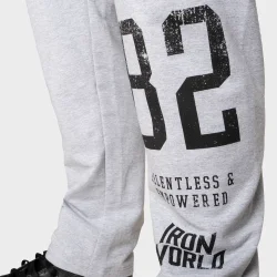 Graphic Standard Sweatpants, Light Grey Melange