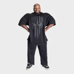 Skull Union Iron Tee, Black