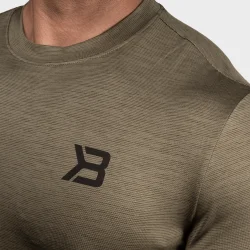 Essex Stripe Tee, Washed Green Melange