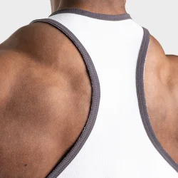 Dumbbell T-Back, White
