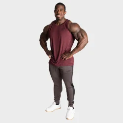 Essex Stripe Tank, Maroon Melange