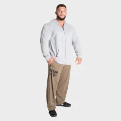 Light Zip Hoodie, Light Grey Melange