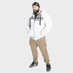 Graphic Hoodie, Light Grey Melange L