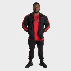 Bronx Track Pants, Black/Red