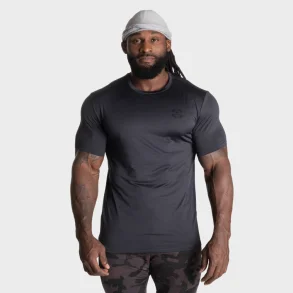 Essex Stripe Tee, Graphite Melange