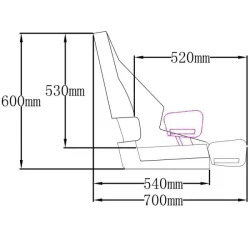 Sailcroft Btstol RM52 Flip-Up Mrk Bl m/Beige Dobbel Sm