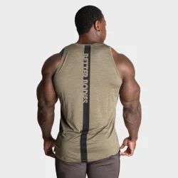 Essex Stripe Tank, Washed Green Melange