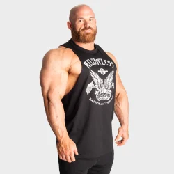 Relentless Cut Out Tank, Black/White M