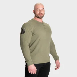 BB Thermal Henley, Washed Green