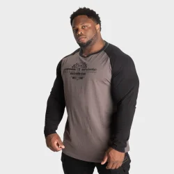 BB Raglan LS, Grey/Black