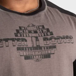 BB Raglan LS, Grey/Black