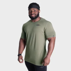 Essential Tapered Tee, Washed Green