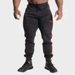 Bronx Track Pants, Black/Red