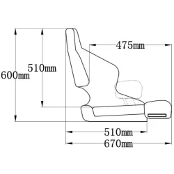Sailcroft Btstol Mauritius H52 Flip-Up Hvit og Karbon Sort