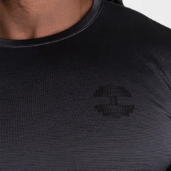 Essex Stripe Tee, Graphite Melange