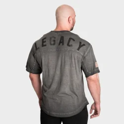 19th Street Yoke Original Tee, Washed Black