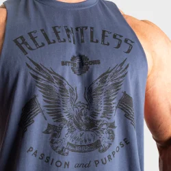 Relentless Cut Out Tank, Sky Blue S