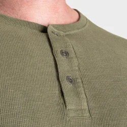 BB Thermal Henley, Washed Green