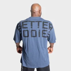 Skull Union Iron Tee, Sky Blue Melange