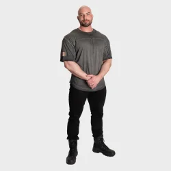 19th Street Yoke Original Tee, Washed Black