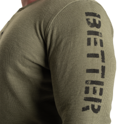 BB Thermal Henley, Washed Green