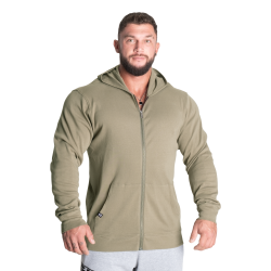 Light Zip Hoodie, Washed Green