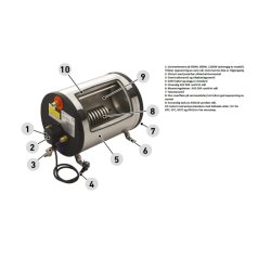 Ati Bereder BD 45 liter 850W Rustfri AISI316 / 850W Isolert med polyuretanskum xL: 390 mm x 689 mm