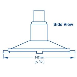 Whale Sil Rett 25/38mm Sil for lensepumpe Tilkobling 25mm og 38 mm Innebygd tilbakeslagsventil