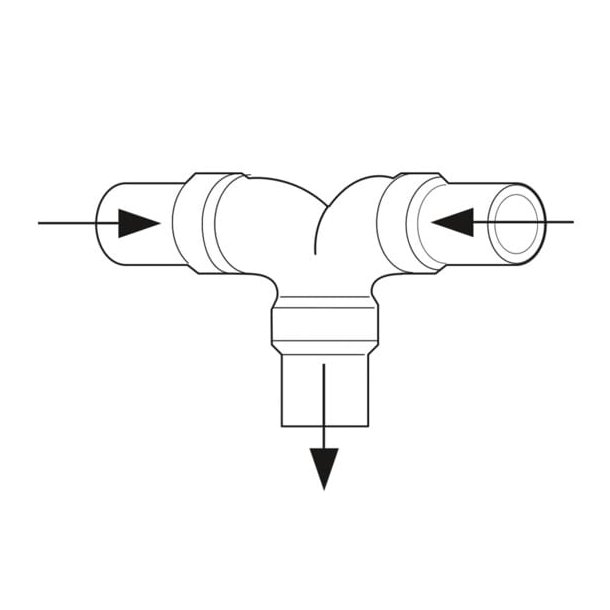 Dometic T-stykke for 38 mm septikslange
