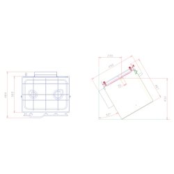 Techimpex Komfyr XL 2-bluss sort 