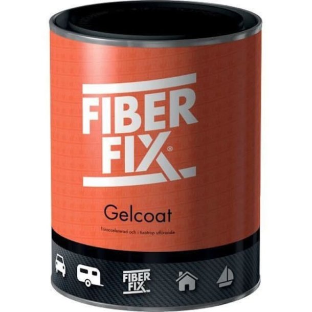 Gelcoat Sort 9000 1kg Innholdsvekt: 1 kg Farge: sort Kan brukes som TopCoat