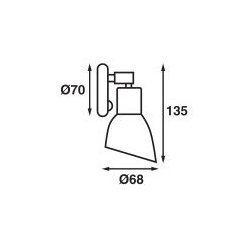 Btsystem Leselys Opal II LED Krom 12/24V - 