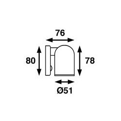 Btsystem Leselys Tube LED Krom 1,66W 12/24v 12/24V