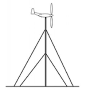 Mast 6m til Vindturbin (Opp til 400w) 48x2,5