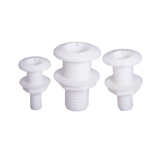 Skroggjennomfring 19mm plast m/slangestuss Polyamidplast