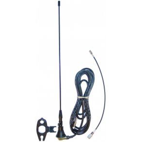 Antenne for DAB/DAB+ m/sort glassfiberpisk og justerbar fot