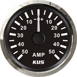 KUS Amp.meter m/shunt Analog +/-50A