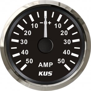 KUS Amp.meter m/shunt Analog +/-50A