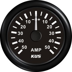 KUS Amp.meter m/shunt Analog +/-50A