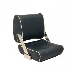 Btstol Modell 45 Mrk Bl m/Hvite kjeder 