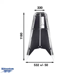 Btsystem Baugspyd Seilbt m/rulle PB120 Blackline