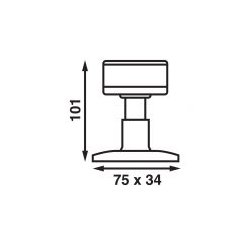 Btsystem ankerlanterne LED 360 grader krom 101mm
