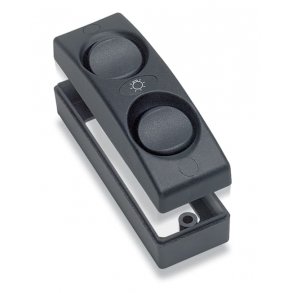 Bep Bryterpanel m/2 brytere Av-P/Av-P Sort